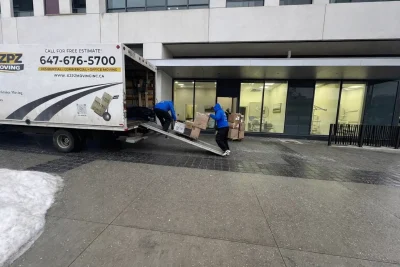 Commercial office relocation in Toronto with professional movers minimizing business downtime