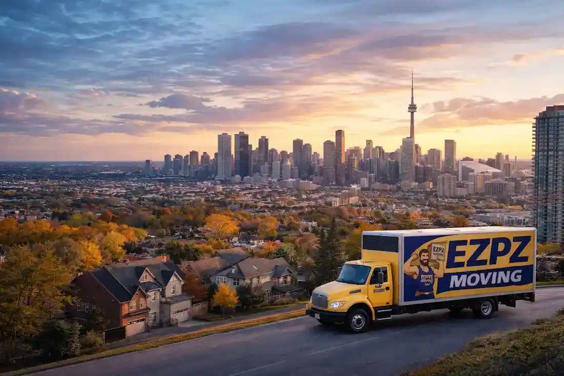 EZPZ Moving Services truck for Toronto moving company services