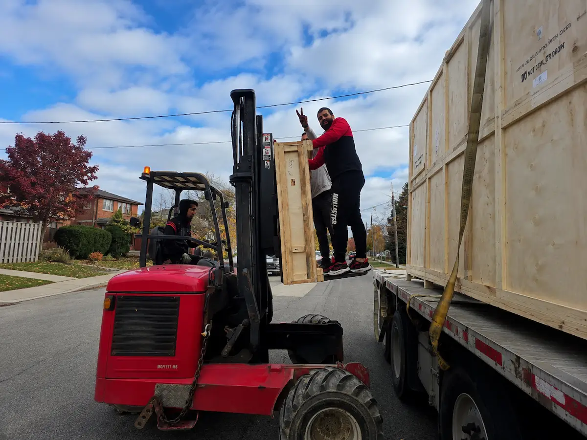 Commercial movers handling a business relocation in Mississauga