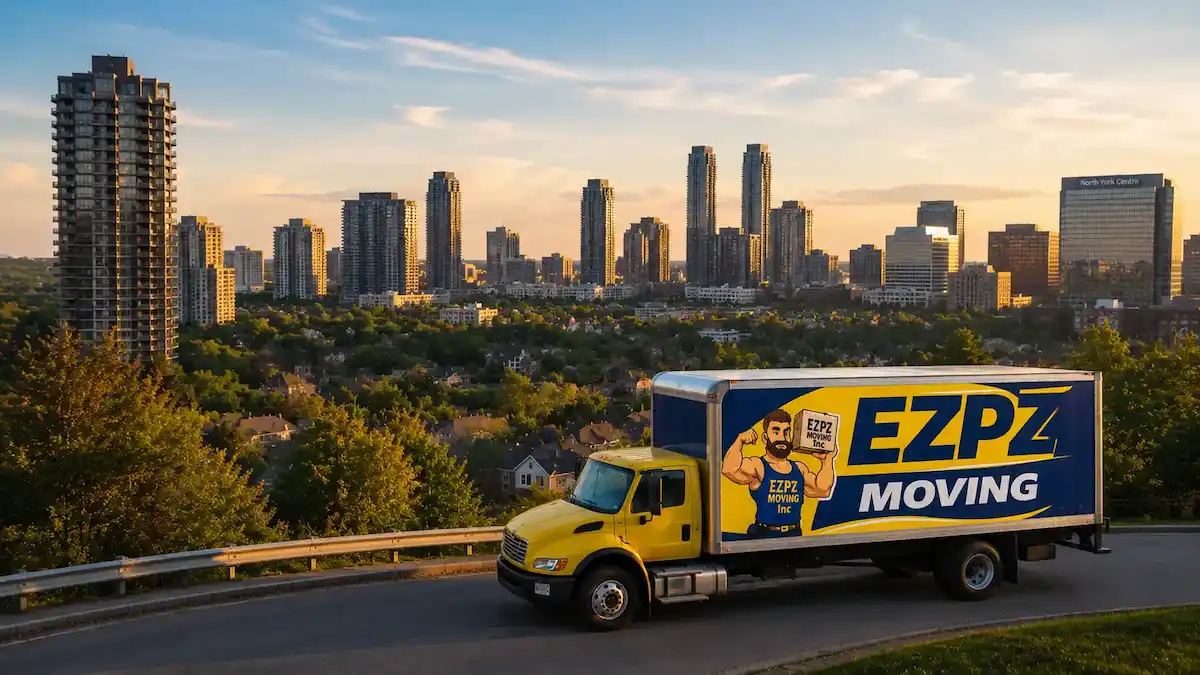 EZPZ Moving Services truck for North york  Moving company services