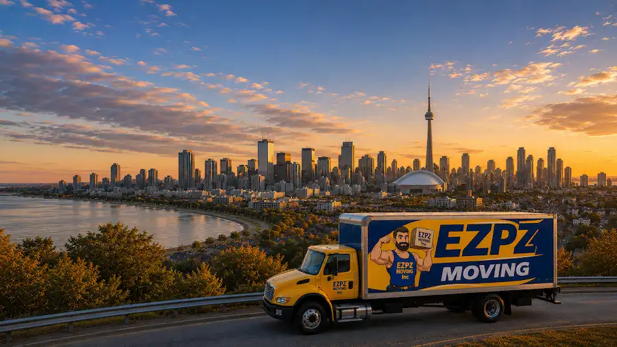 EZPZ Moving Services truck for scarbrough moving company services
