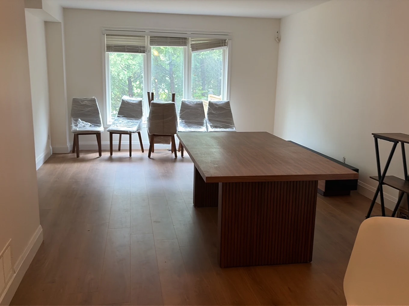 Commercial office moving in Toronto with professional movers relocating office furniture and workstations